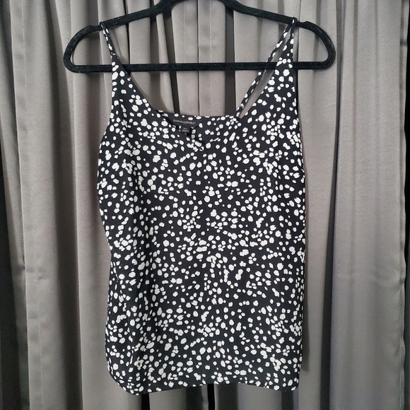 NWOT Banana Republic Black and white dotted cami tank Size XS. Lined. - Picture 8 of 13